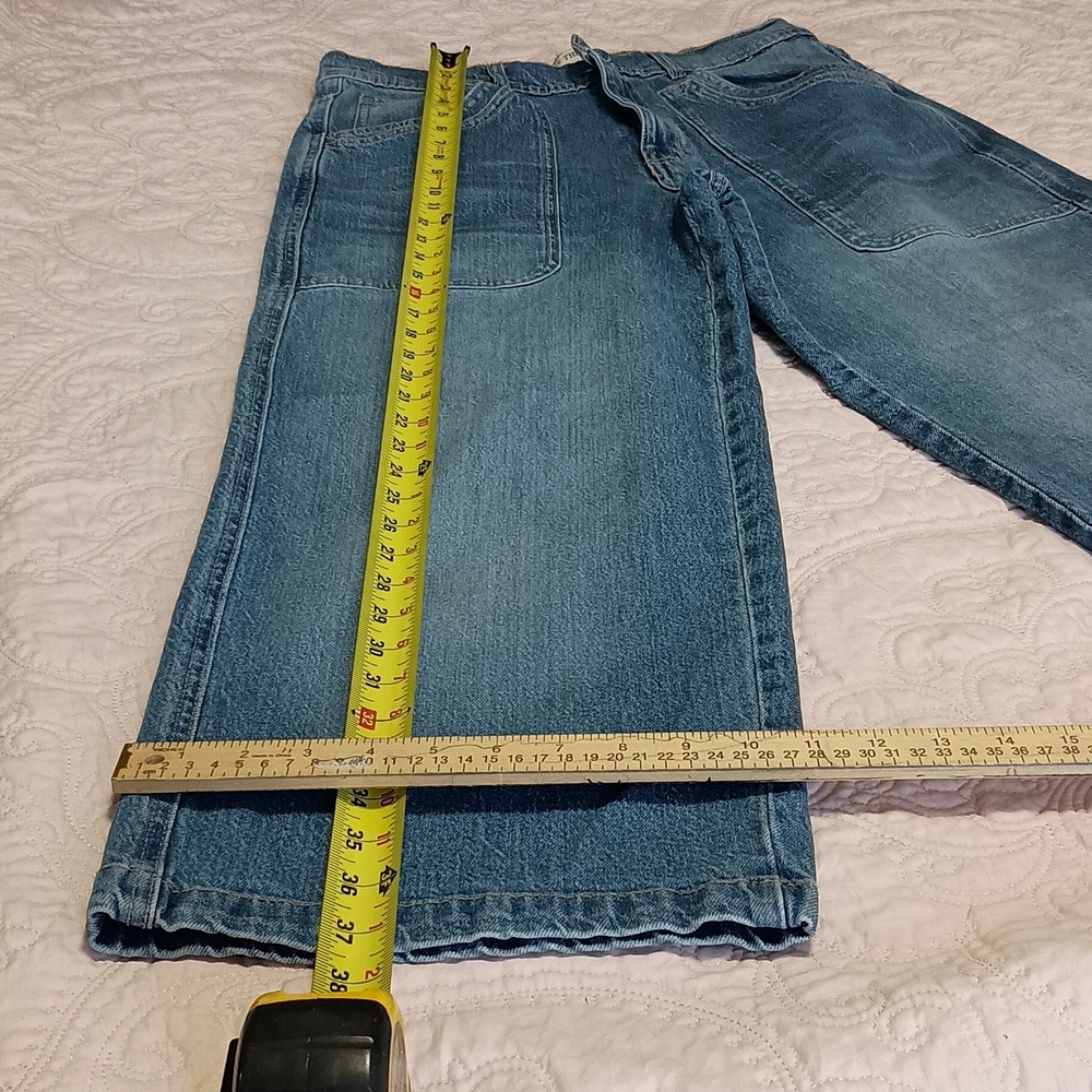 We The Free Women's Relaxed Wide-Leg Blue Denim Jeans - Picture 2 of 10